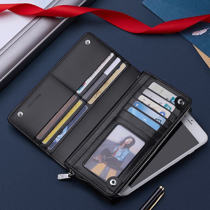 Unisex Long Wallet Purse with Zipper | Premium Clutch Wallet for Men & Women