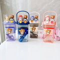 Kids Water Bottle Cartoon Bear Sipper Bottle
