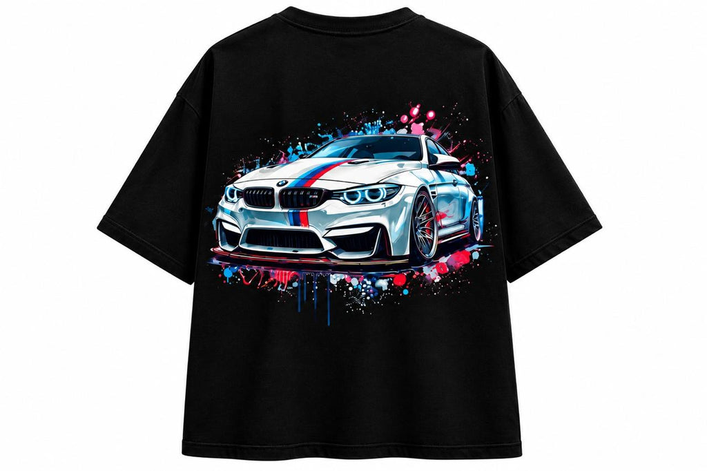 BMW M4 Oversized Graphic T-Shirt – Street Art Print