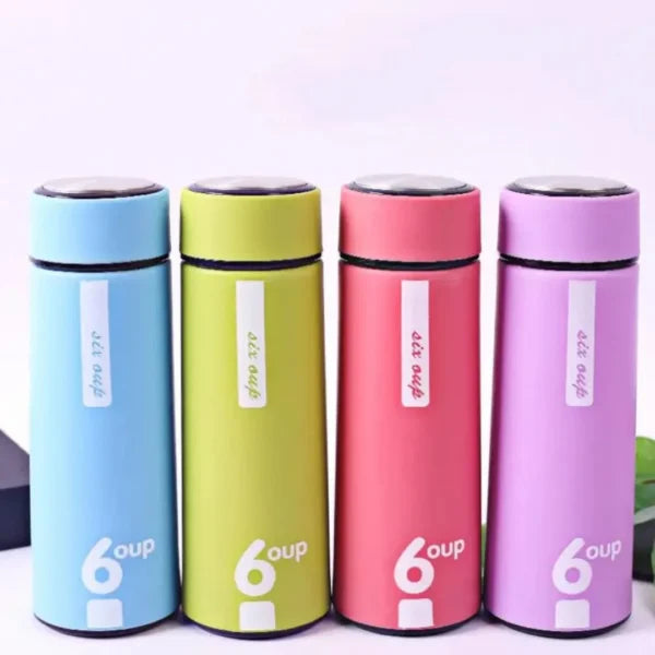 Shangwu 450ml Vacuum Insulated Water Bottle – Hot & Cold Thermos Under Glass Upper Plastic