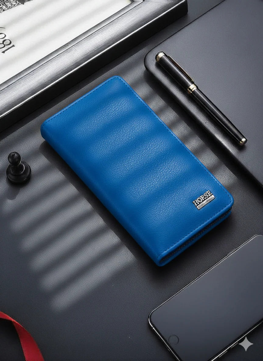 Long Wallet for Men with Zipper | Stylish Card Holder Wallet for Daily Use
