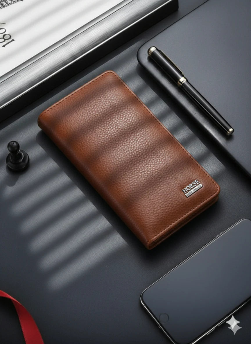 Long Wallet for Men with Zipper | Stylish Card Holder Wallet for Daily Use