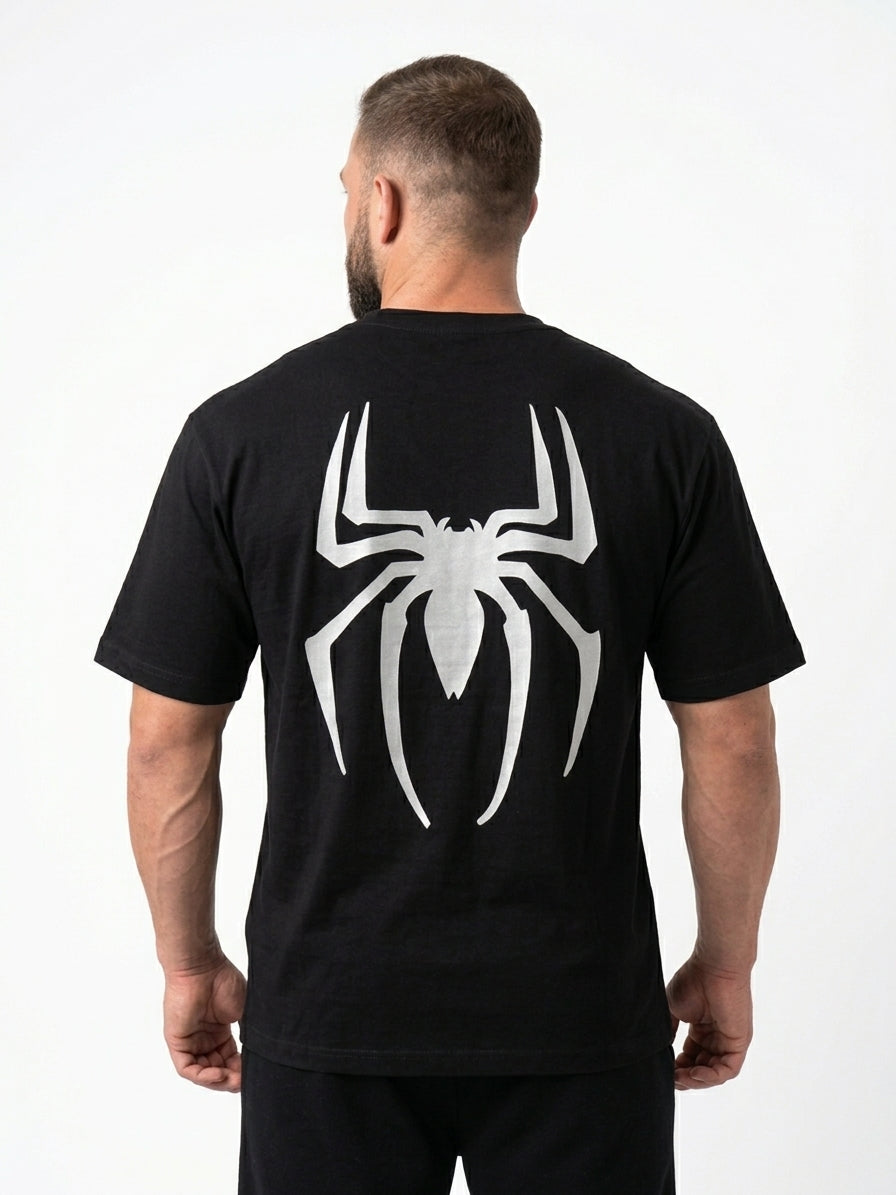 WARDRO Spider Graphic T-Shirt – Black