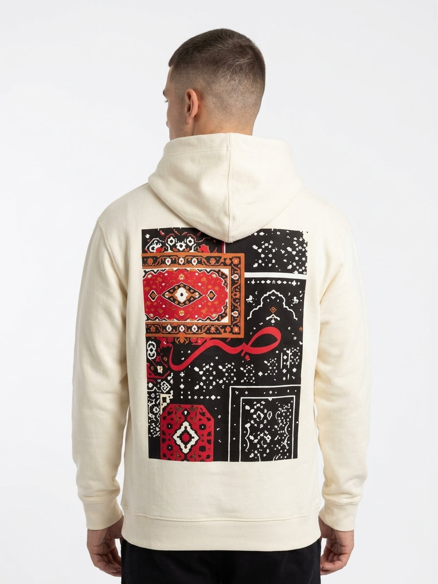 WARDRO Sabr Heritage Graphic Hoodie – Cream