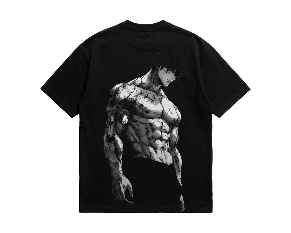 Cracked — Anime Warrior Graphic Oversized T-Shirt