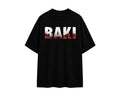 Baki "Left It All Behind" Oversized Graphic T-Shirt – Black