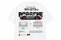 911 GT3 RS Automotive Graphic T-Shirt – White | WARDRO